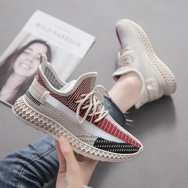 2020 Breathable Women Sneakers Mesh air Casual Shoes Night Luminous shoelace Multicolor Match Woman Running  Shoe 1H05