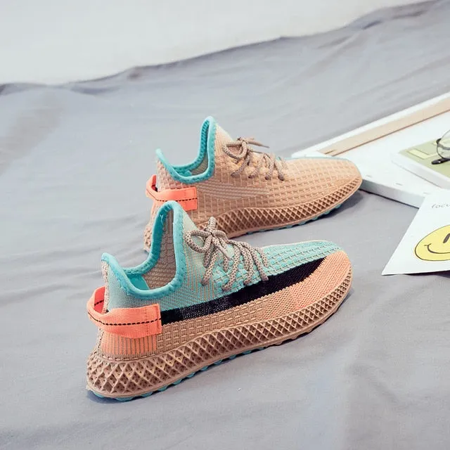 2020 Breathable Women Sneakers Mesh air Casual Shoes Night Luminous shoelace Multicolor Match Woman Running  Shoe 1H05