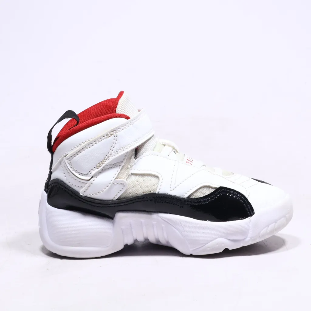 Air Jordan Jumpman Two Trey Sport Shoes Leather White Color For Kids