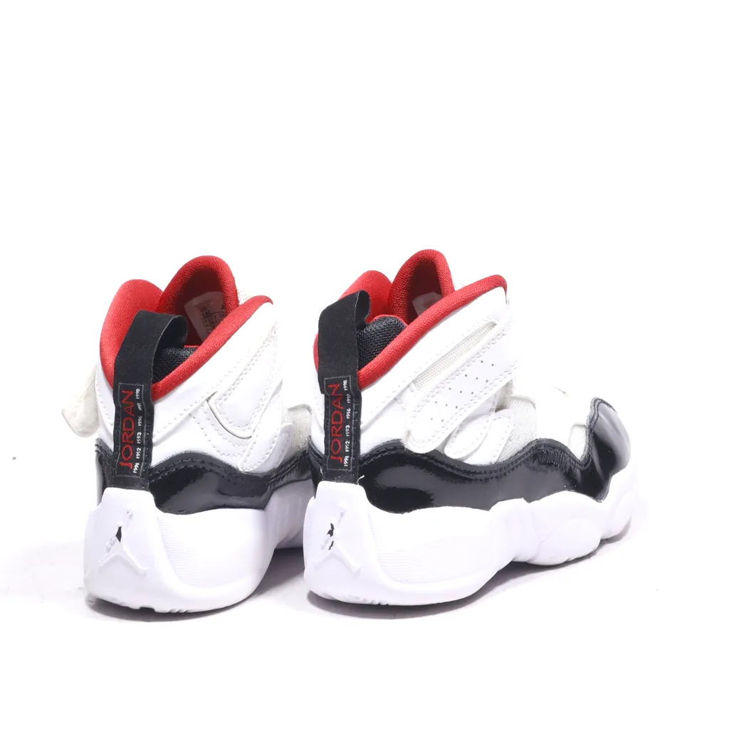 Air Jordan Jumpman Two Trey Sport Shoes Leather White Color For Kids
