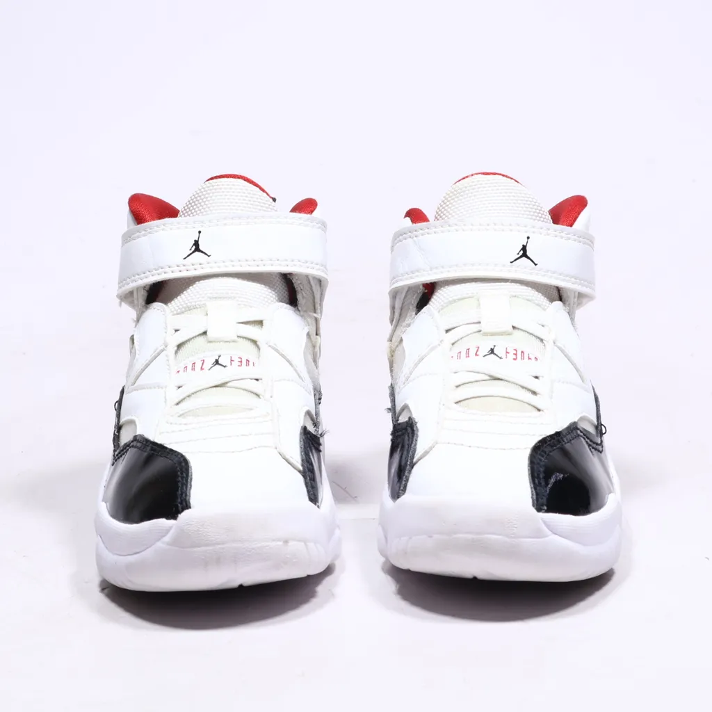 Air Jordan Jumpman Two Trey Sport Shoes Leather White Color For Kids