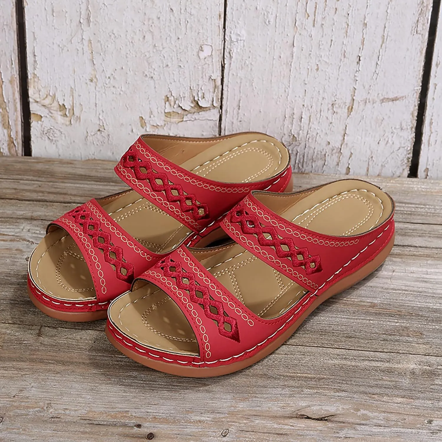 Arch Support Flip Flops for Women Orthopedic Recovery Sandals Comfortable Walking Shoes Summer Beach Casual Lightweight Yoga Mat Cushion Thong Sandals