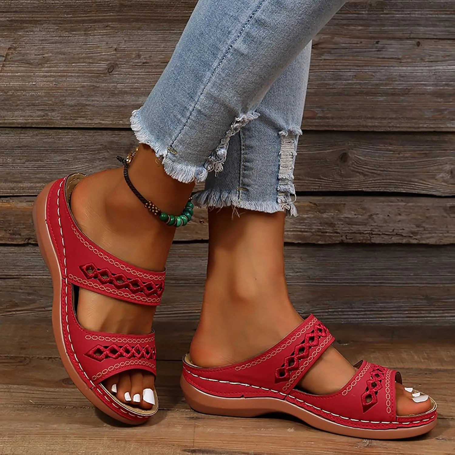 Arch Support Flip Flops for Women Orthopedic Recovery Sandals Comfortable Walking Shoes Summer Beach Casual Lightweight Yoga Mat Cushion Thong Sandals