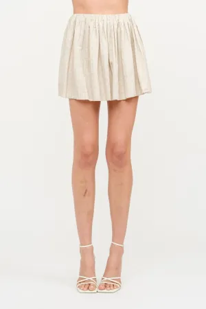 ARIA LINEN PLEATED SKIRT