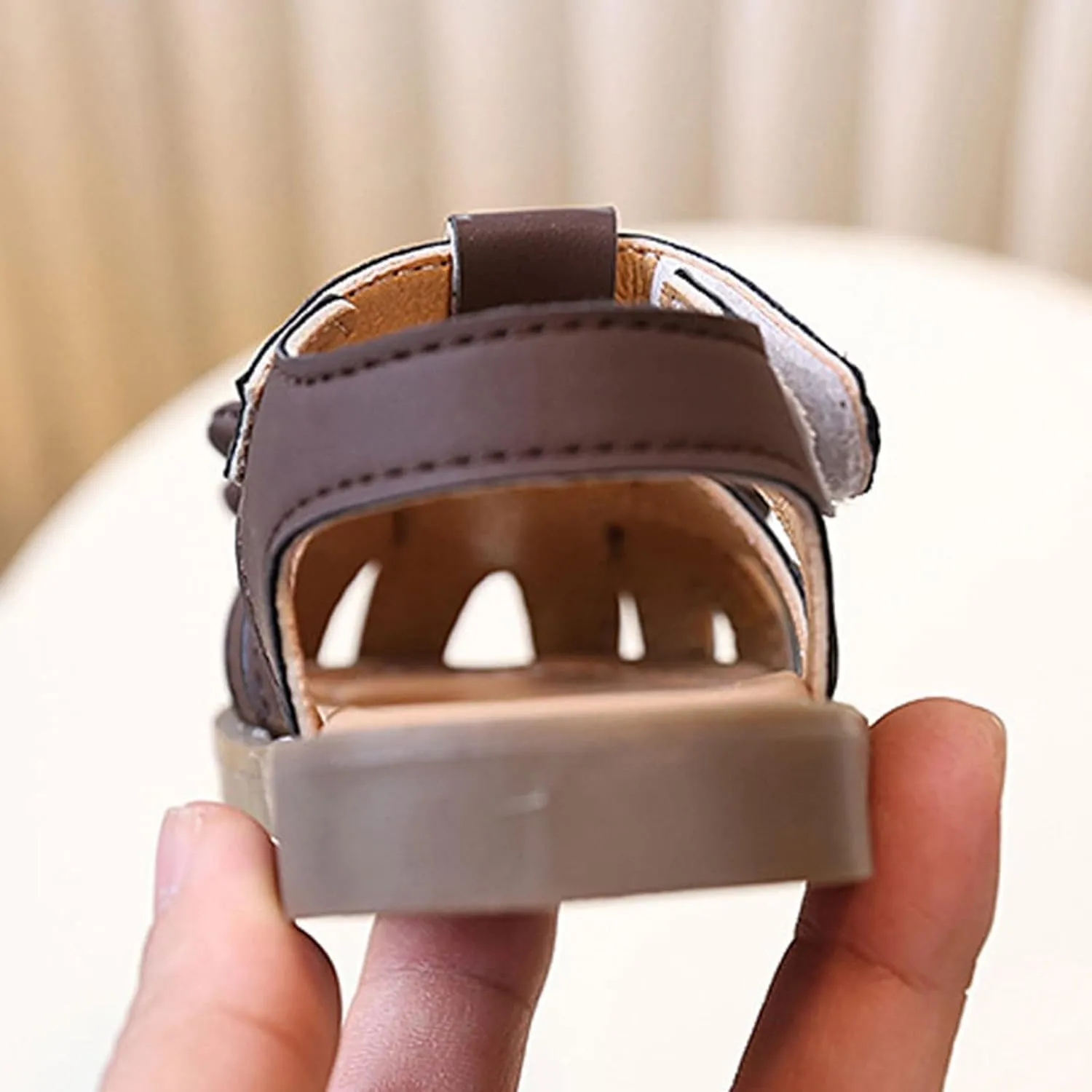 Baby Girls Cute Bowknot Sandals Open Toe Non Slip Rubber Adjusted Strap Shoes Infant Soft Sole Beach Casual Sandals