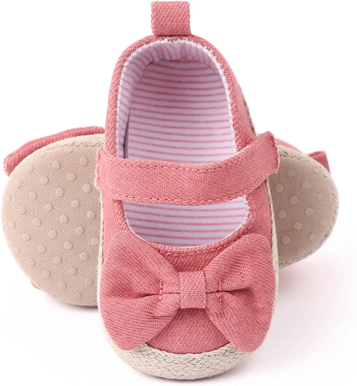 Baby Girls Sandals Cute Bow Knot Non Slip Flats Close Toe Mary Jane Shoes Infant Soft Casual Outdoor Sole Sandals