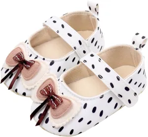 Baby Girls Socks Shoes Non Slip Close Toe Flats Cute Bowknot Adjusted Strap Walking Sandals Infant Toddlers Sandals