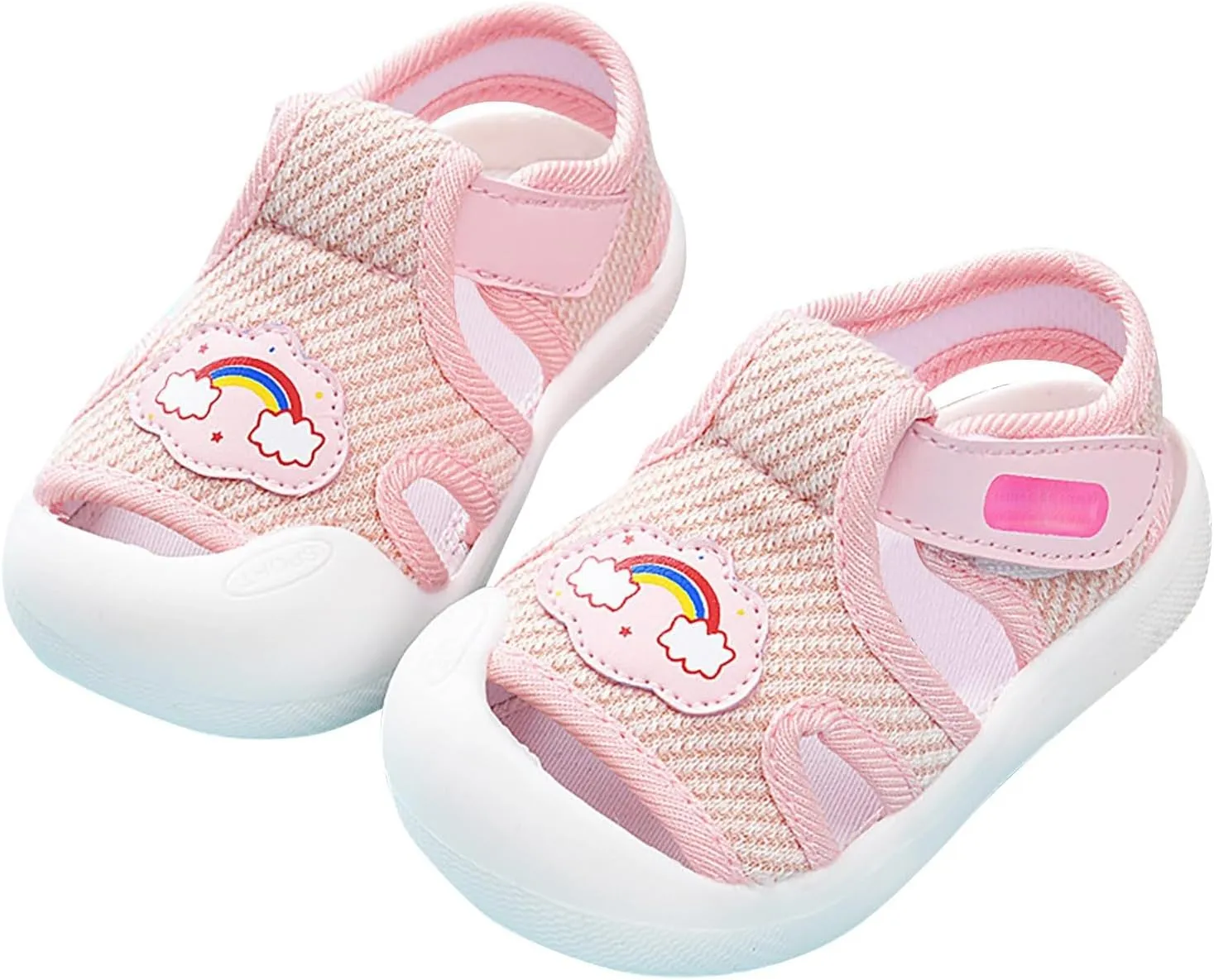 Baby Walking Shoes Boys Girls Anti Kick Breathable Lightweight Sports Sandals Kids Non Slip Soft Sole Quick Dry Slides