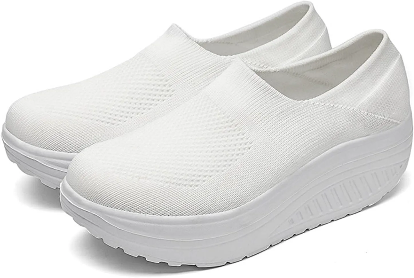 Black Walking Shoes Women Casual Mesh Breathable Sneakers Lightweight Sports Hiking Shoe Slip on Jogging Workout Sneaker Footwear