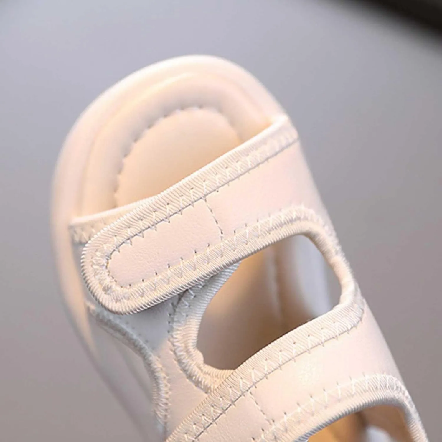 Boys Girls Sandals Double Buckle Adjustable Open Toe Soft Sole Flats Sports Shoes for Kids Summer Outdoor Walking