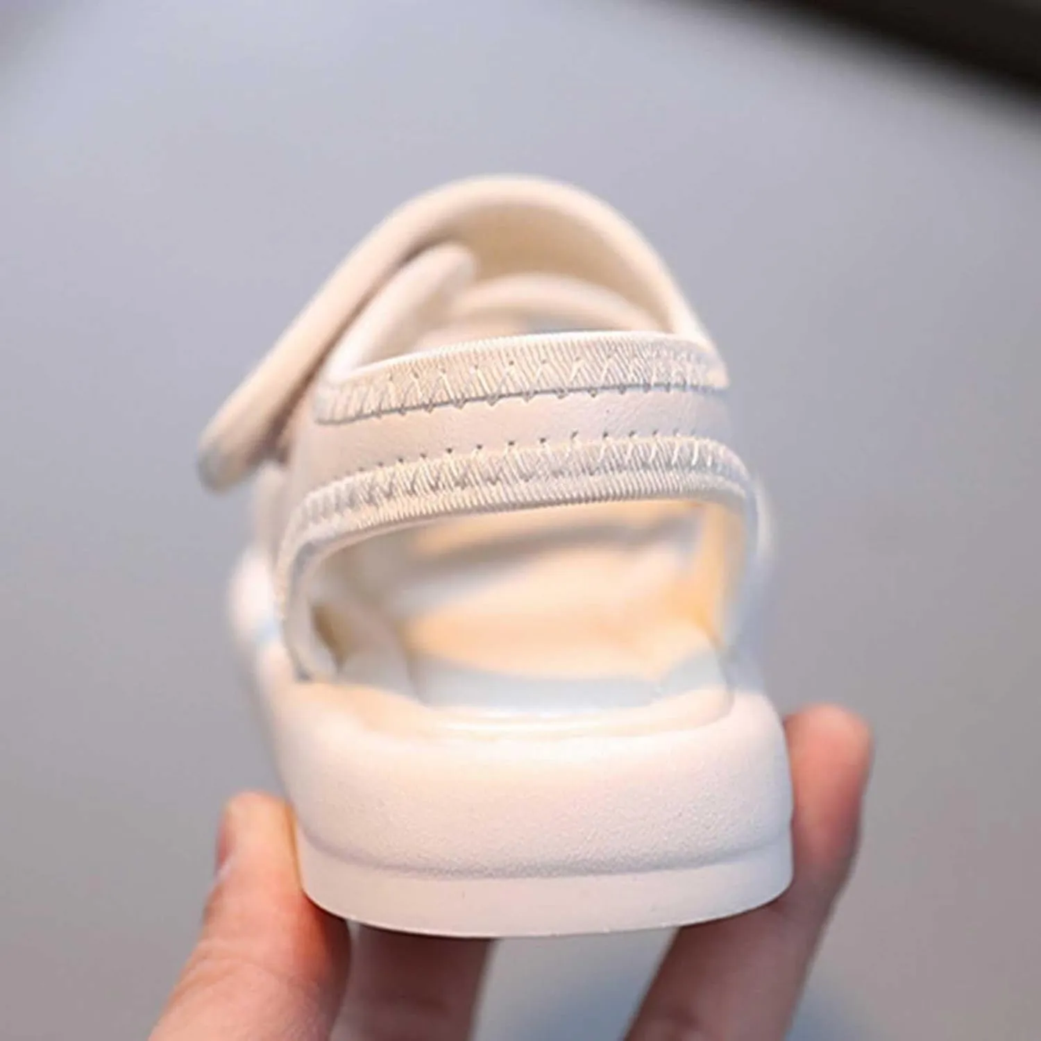 Boys Girls Sandals Double Buckle Adjustable Open Toe Soft Sole Flats Sports Shoes for Kids Summer Outdoor Walking