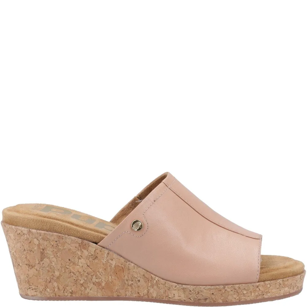 Cafe Creme Willow Slide Wedges