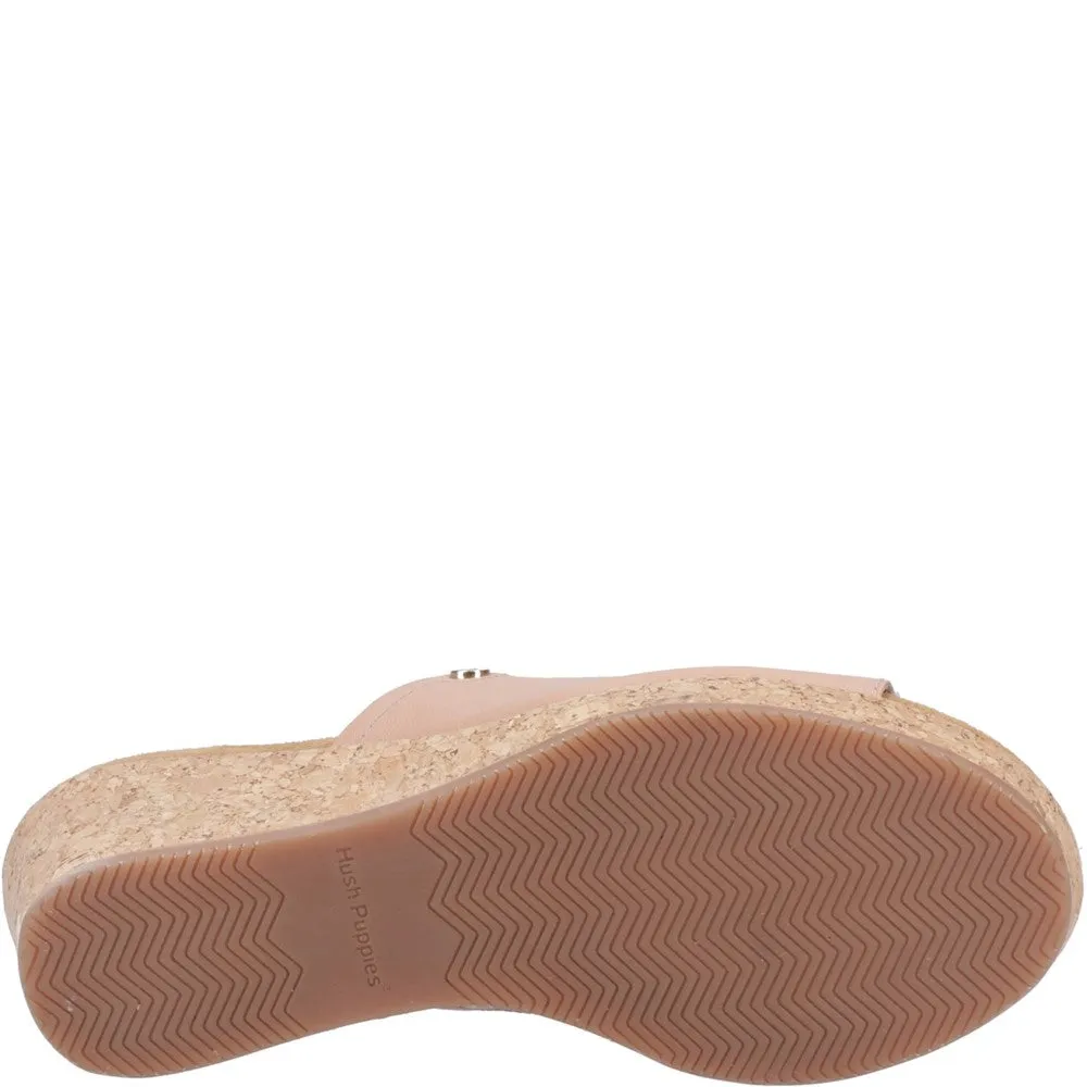Cafe Creme Willow Slide Wedges