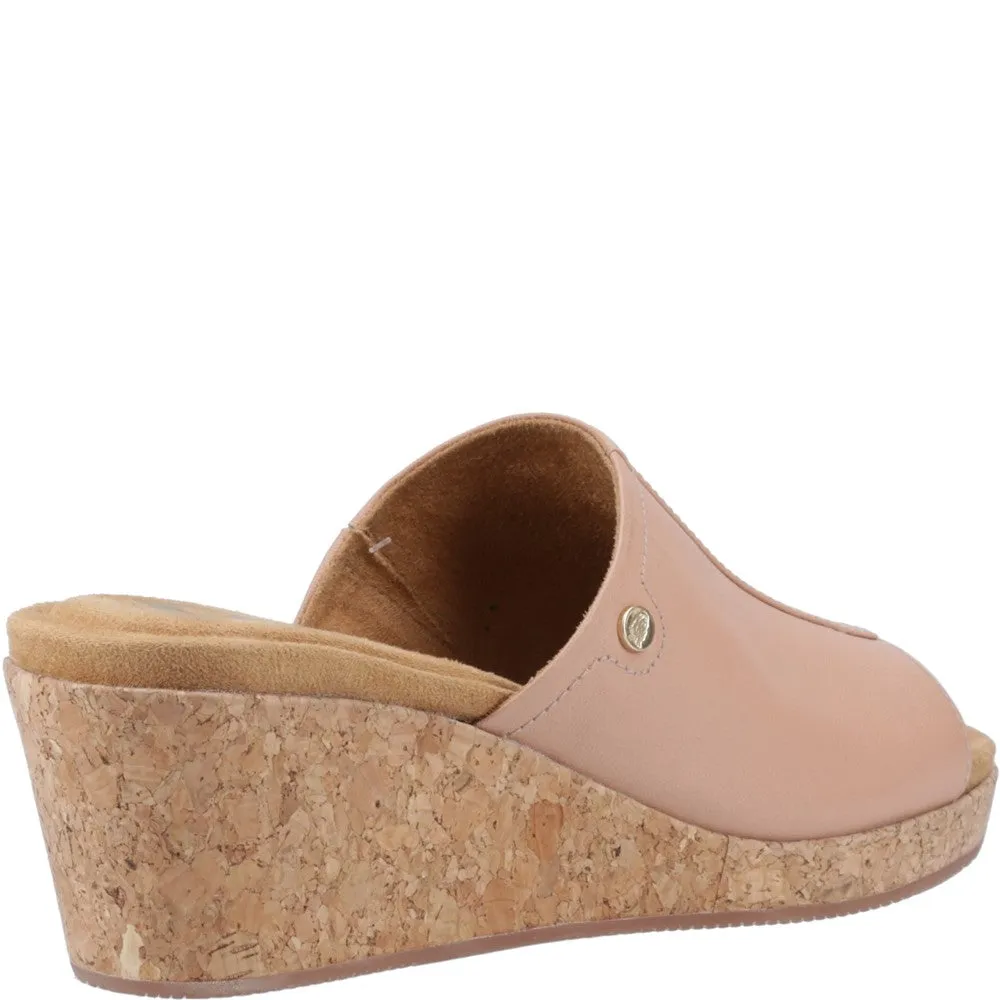 Cafe Creme Willow Slide Wedges