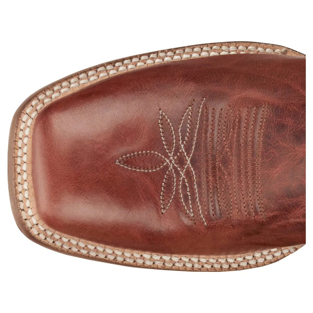 Camarillo Embroidered Wide Square Toe Pull On Cowboy Boots