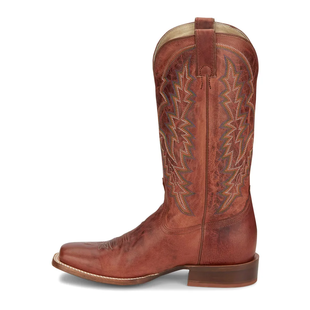 Camarillo Embroidered Wide Square Toe Pull On Cowboy Boots