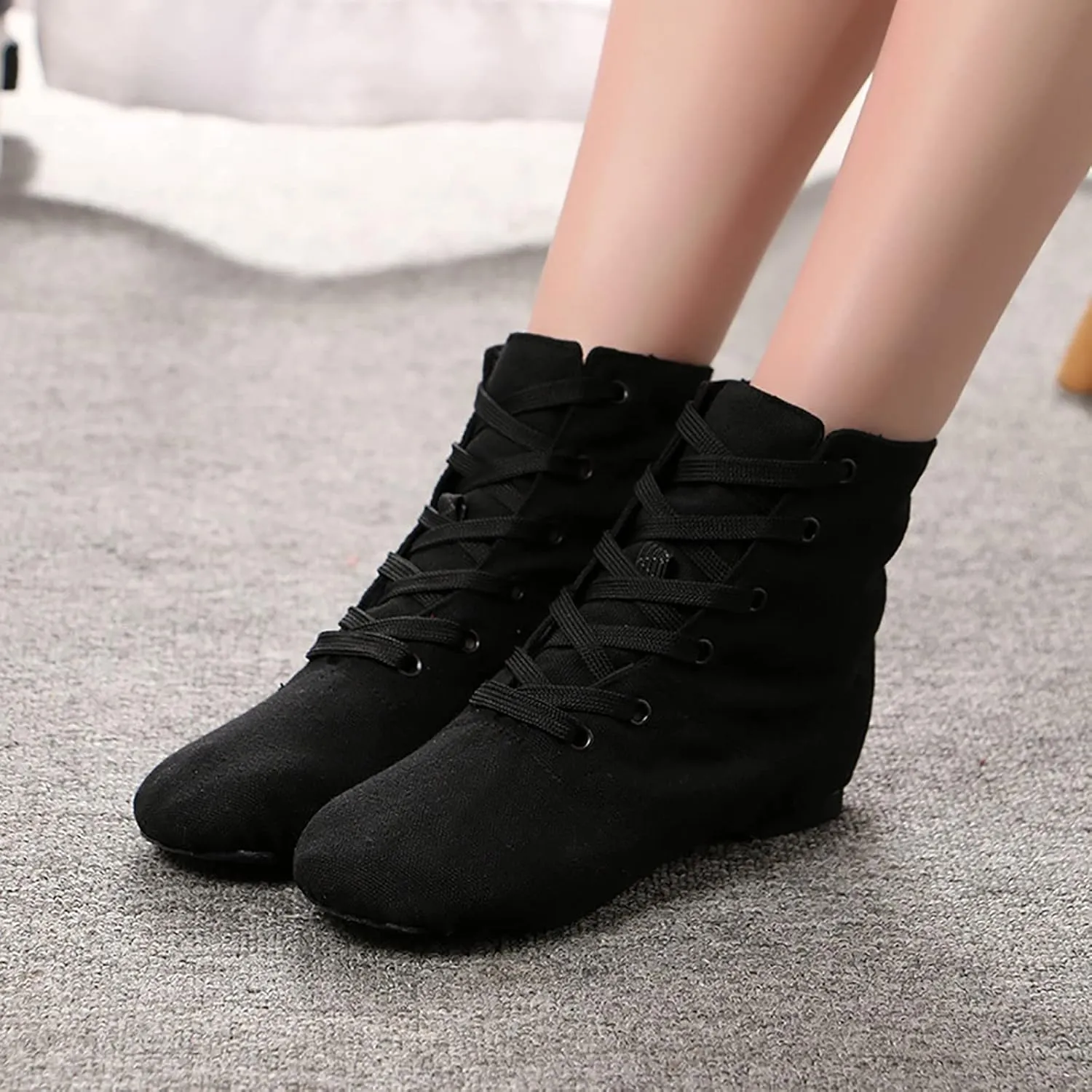 Canvas Jazz Dancing Sneakers Ballet Dance Boots for Girls Boys (Toddler/Little Kid/Big Kid) Soft Soled Shoes