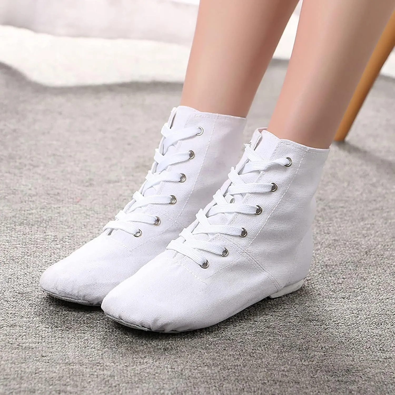 Canvas Jazz Dancing Sneakers Ballet Dance Boots for Girls Boys (Toddler/Little Kid/Big Kid) Soft Soled Shoes