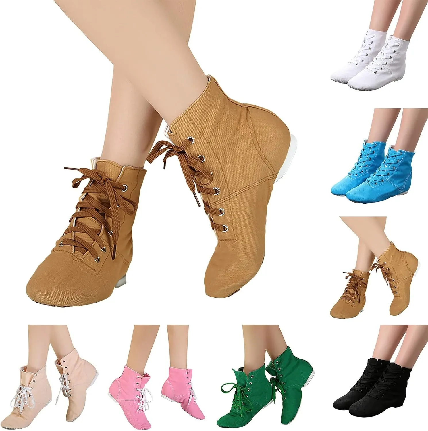 Canvas Jazz Dancing Sneakers Ballet Dance Boots for Girls Boys (Toddler/Little Kid/Big Kid) Soft Soled Shoes