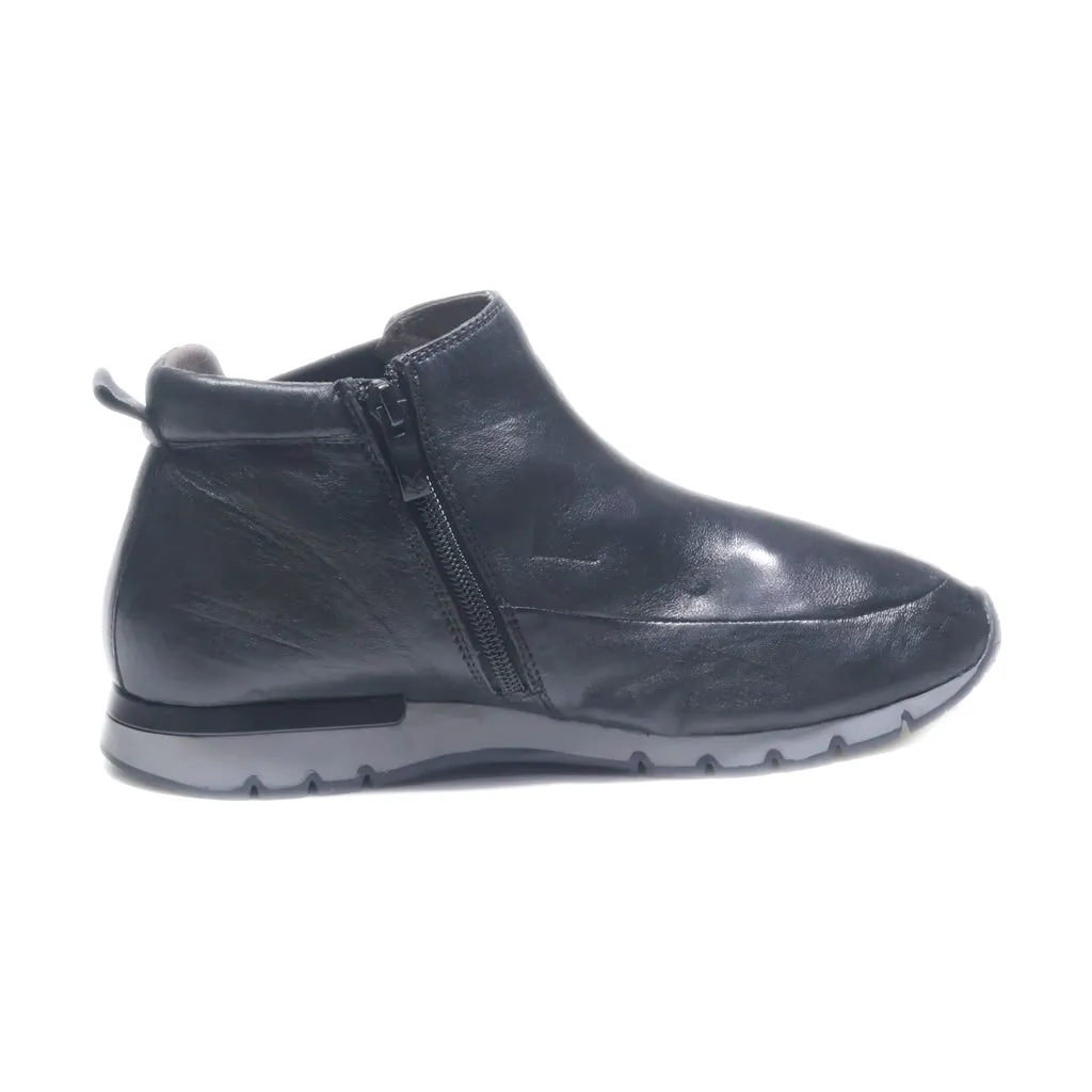 Caprice Ankle Boots Leather Black Colour For Women