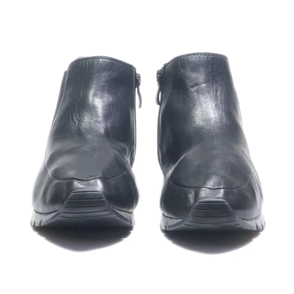Caprice Ankle Boots Leather Black Colour For Women