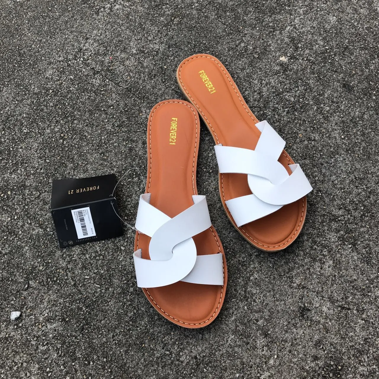 Chicvane Summer Slides Shoes Leather Criss Cross  Sandals