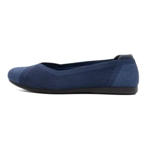Clarks Carly Wish Ballerinas Fabric Blue Colour For Women