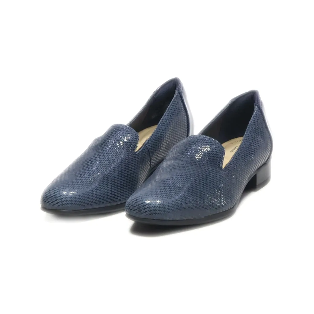 Clarks Loafers Fabric Blue Colour For Women