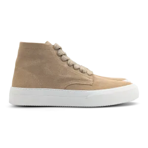 Conscious Chucky Hightop in Cappucino Suede with White Sole