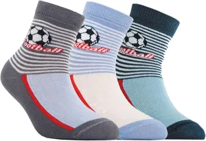 Conte Kids Tip-Top Cotton Soft Breathable Durable Multicolor All-Season Children Toddler Boys Socks Size 14 (Fits Shoe 6-8)