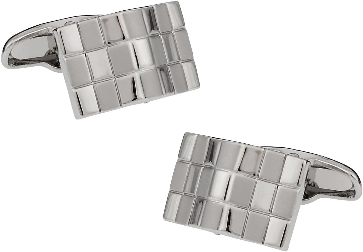 Cuff-Daddy Bowed Checkerboard Cufflinks with Presentation Box