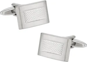 Cuff-Daddy Brushed Burnout Silver Cufflinks with Presentation Box
