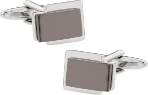 Cuff-Daddy Contemporary Hematite Cufflinks with Presentation Box