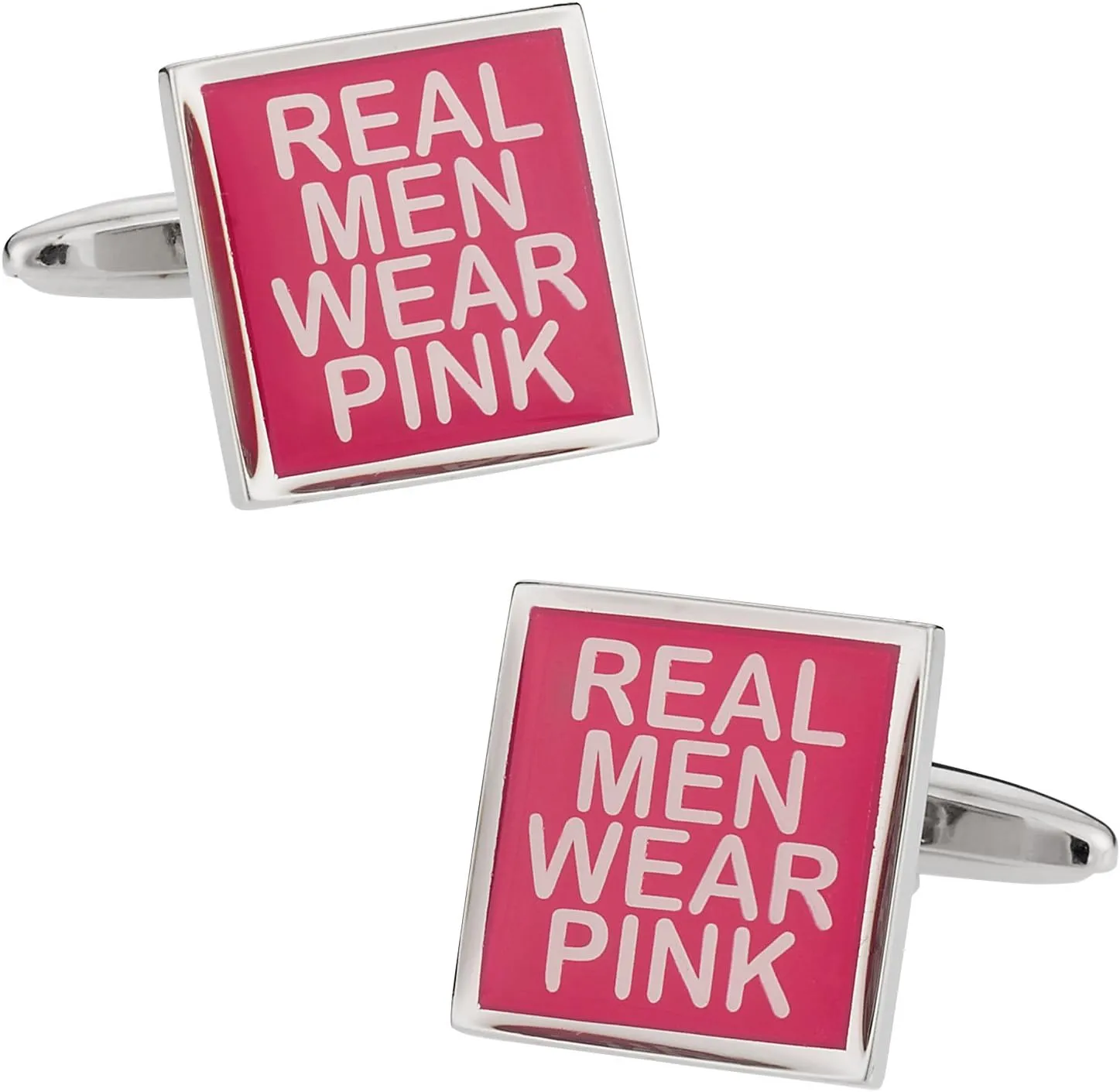 Cuff-Daddy Real Men Wear Pink Cufflinks Cuff Links with Presentation Box