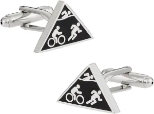 Cuff-Daddy Triathlon Triathlete Cufflinks with Presentation Box