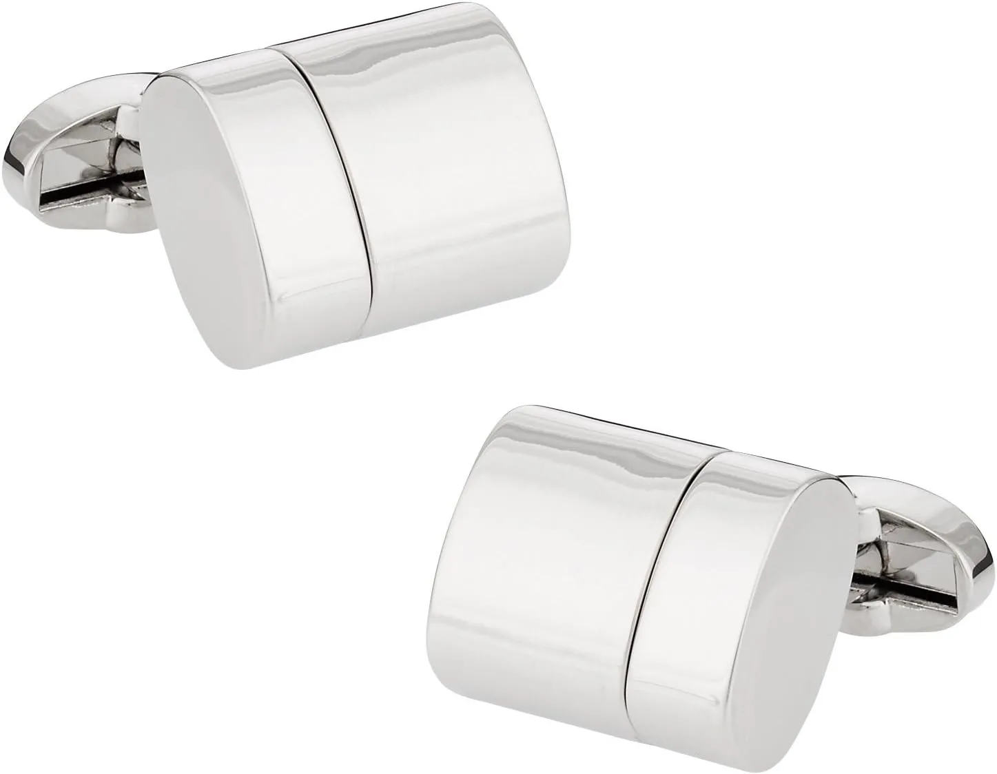 Cuff-Daddy Working Silver Total 32GB USB Flash Drive Cufflinks with Flash Drive Jewelry Presentation Box Digital Functional Computer Connector Cufflinks Business Attire Best Gifts for Men