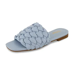 CUSHIONAIRE Women's Aramis woven slide sandal ?? Foam