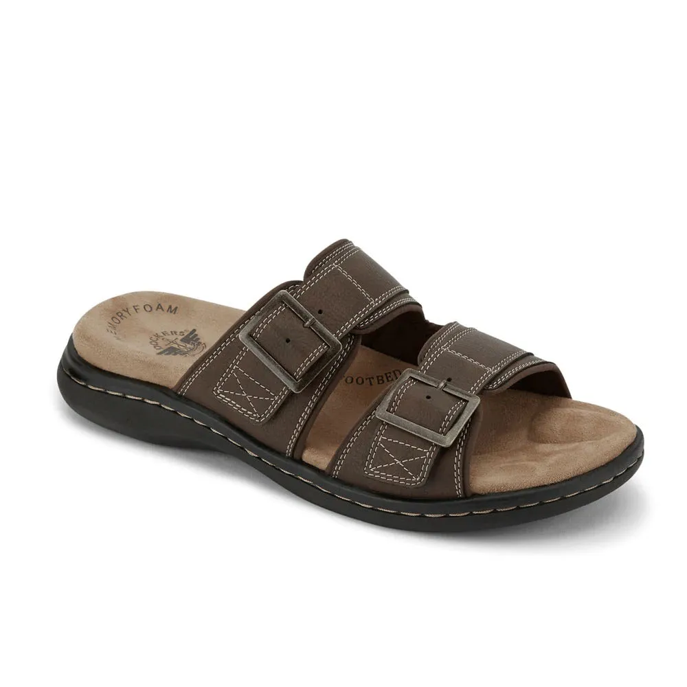 Dockers Men's Delray Slides with Memory Foam Footbed