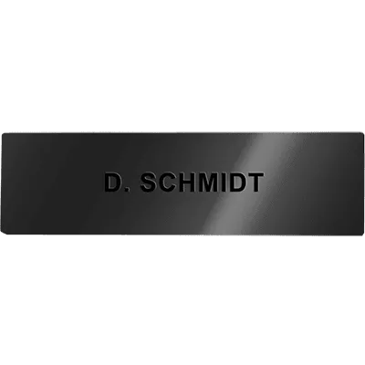 DoorBird D21x video door station cover for call button - Engraved - Metal Finish