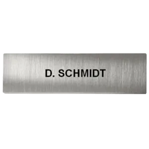 DoorBird D21x video door station cover for call button - Engraved - Metal Finish