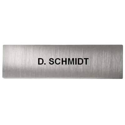 DoorBird D21x video door station cover for call button - Engraved - Metal Finish