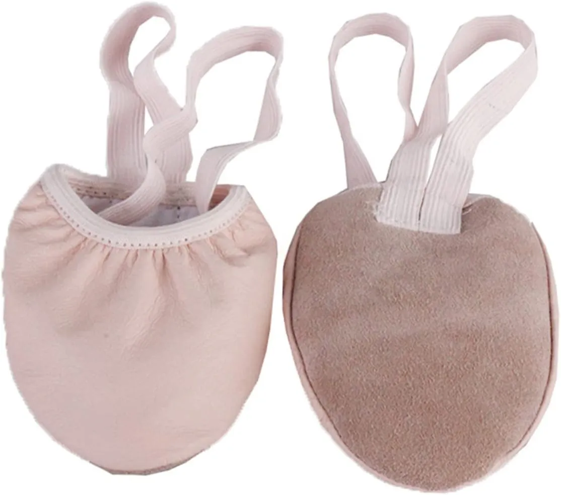 Elastic Band Dance Shoes for Adults Ballet Half Shoes with Toe Protection Durable and Comfortable for