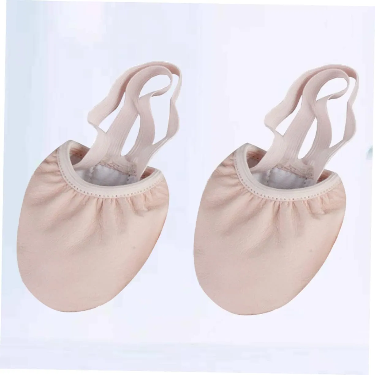 Elastic Band Dance Shoes for Adults Ballet Half Shoes with Toe Protection Durable and Comfortable for