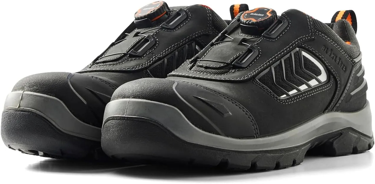 Elite Safety Shoe 2251  Durable Full-Grain Leather, Composite Toe, Puncture Resistant, Slip Resistant, Quick Lace System & Electrical Hazard Protection, 11.5 Black