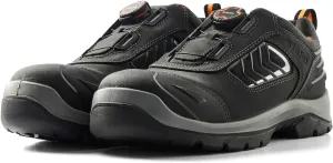 Elite Safety Shoe 2251  Durable Full-Grain Leather, Composite Toe, Puncture Resistant, Slip Resistant, Quick Lace System & Electrical Hazard Protection, 11.5 Black