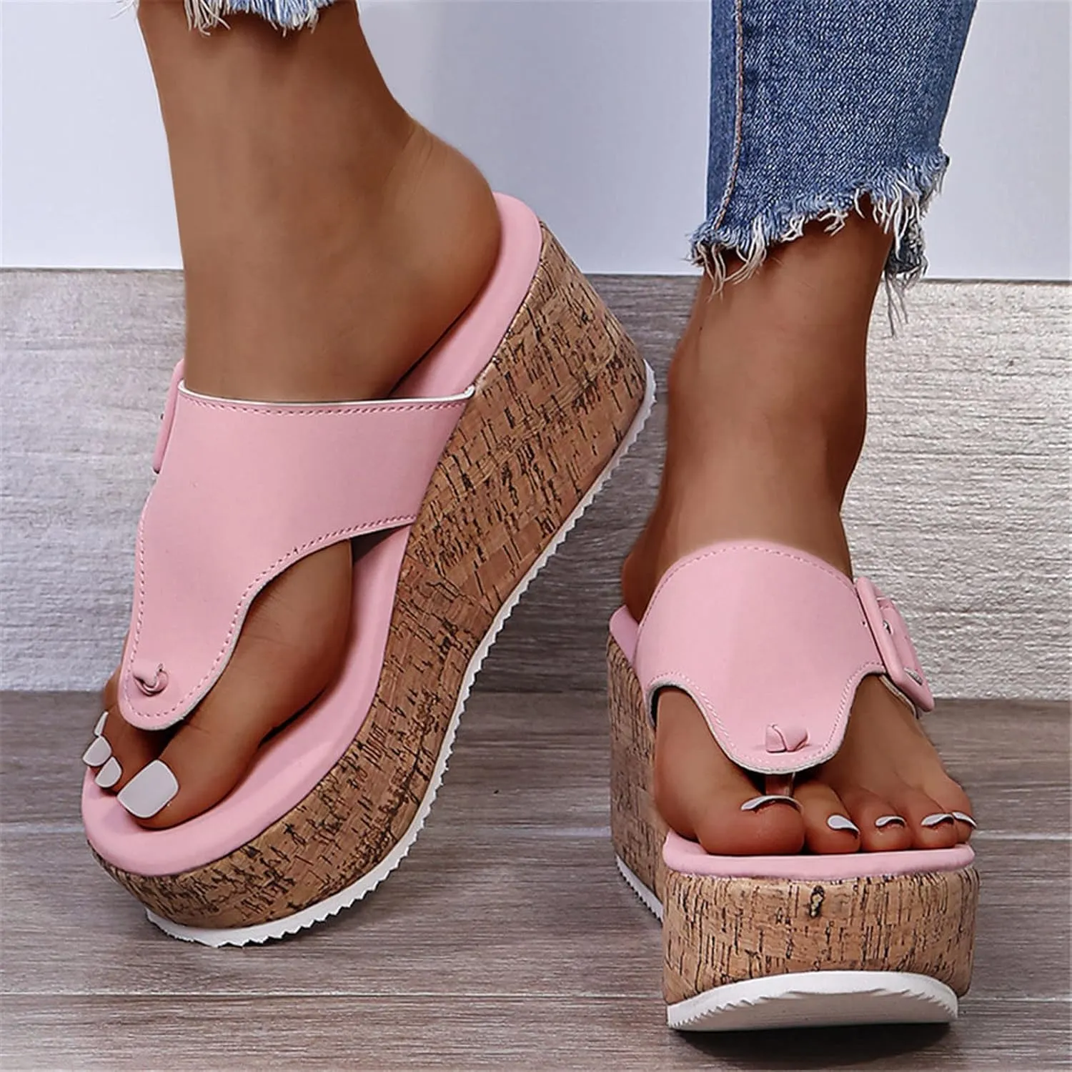 Flip Flops Slip on Lightweight Athletic Thong Sandals Sandals for Women Flip Flops for Women with Arch Support