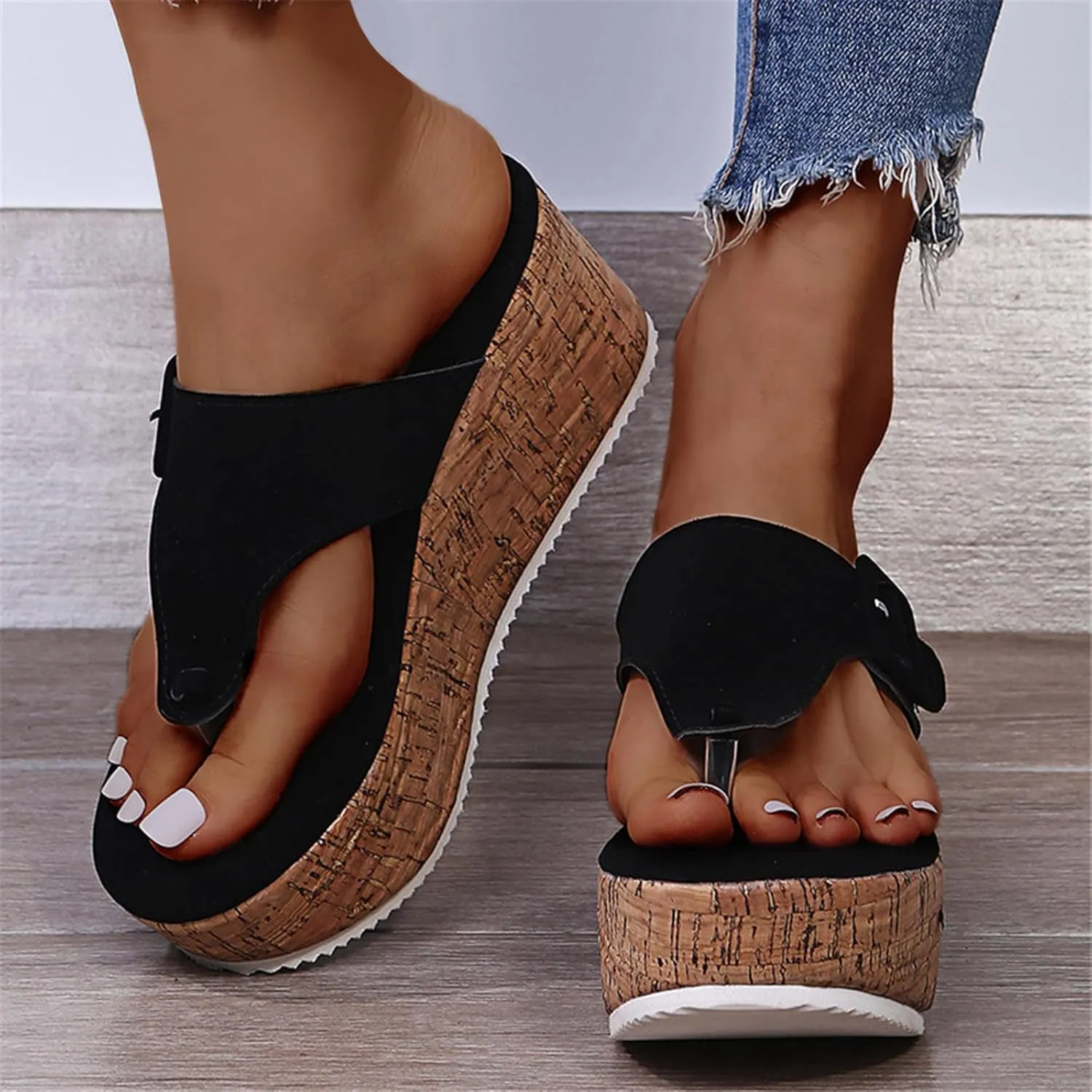 Flip Flops Slip on Lightweight Athletic Thong Sandals Sandals for Women Flip Flops for Women with Arch Support