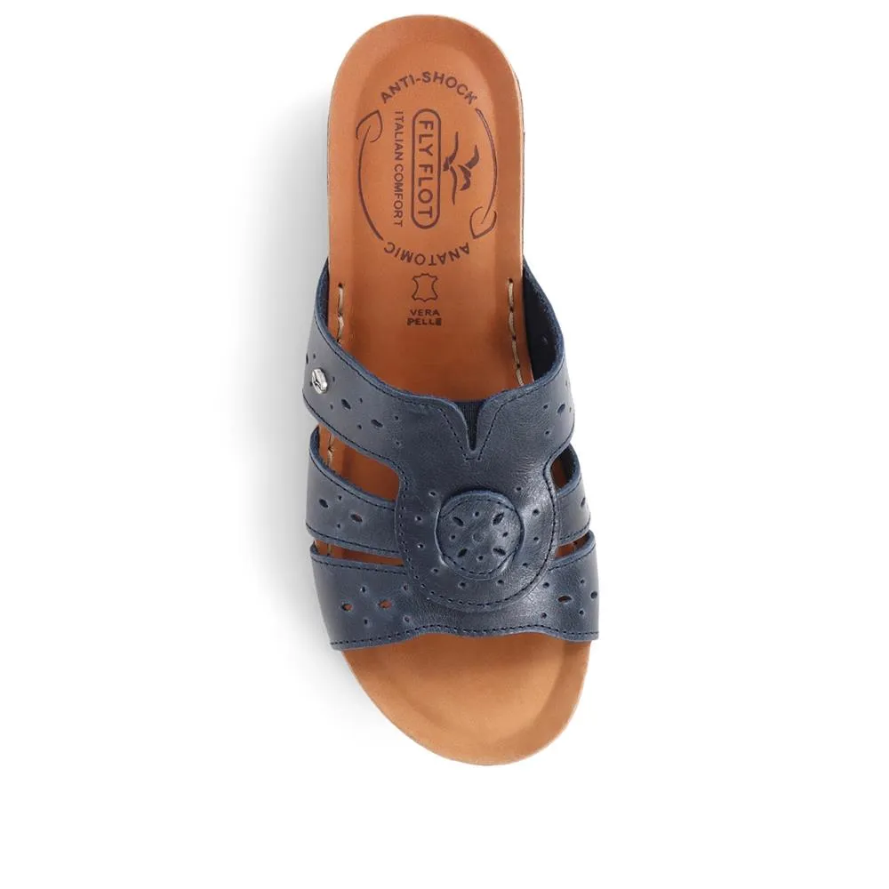 Fly Flot Embroidered Mule Sandals - FLY39037 / 324 791
