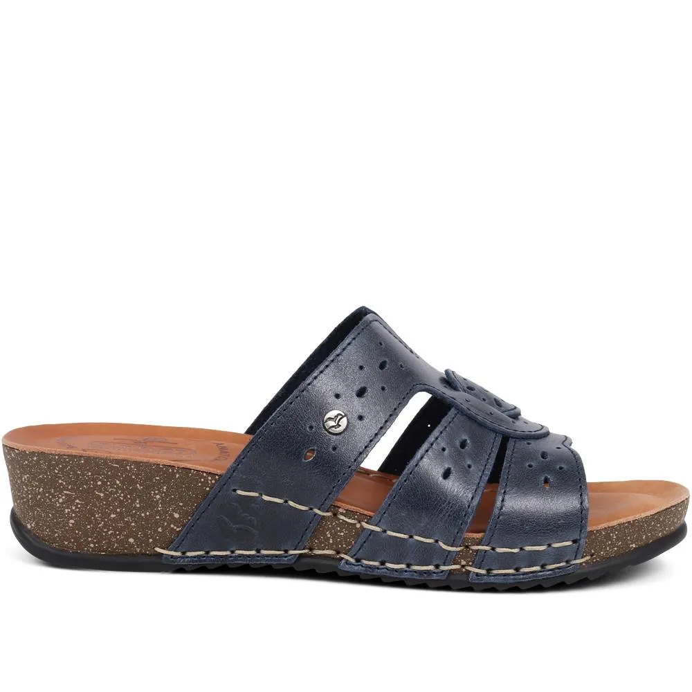 Fly Flot Embroidered Mule Sandals - FLY39037 / 324 791