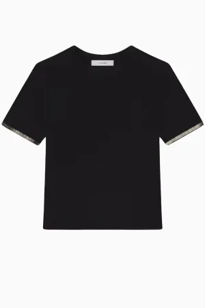 Frame Denim Beaded T-Shirt - Black